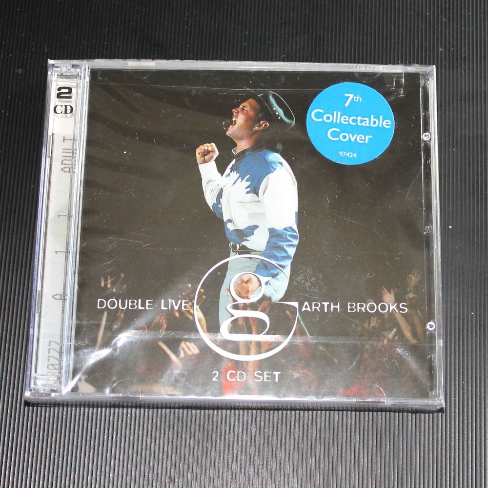 🎁COLLECTIBLE COVER #7 Garth Brooks Double Live cd SEALED MINT!